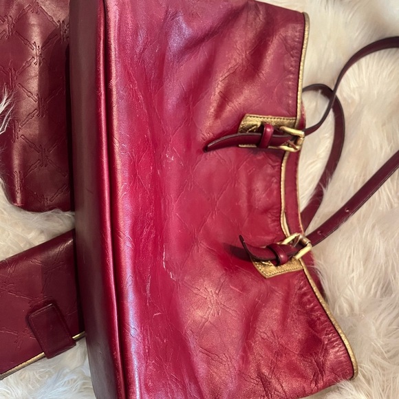 LONGCHAMP LM Cuir Large Tote Bag Leather Handbag Purse Logo - Picture 12 of 15